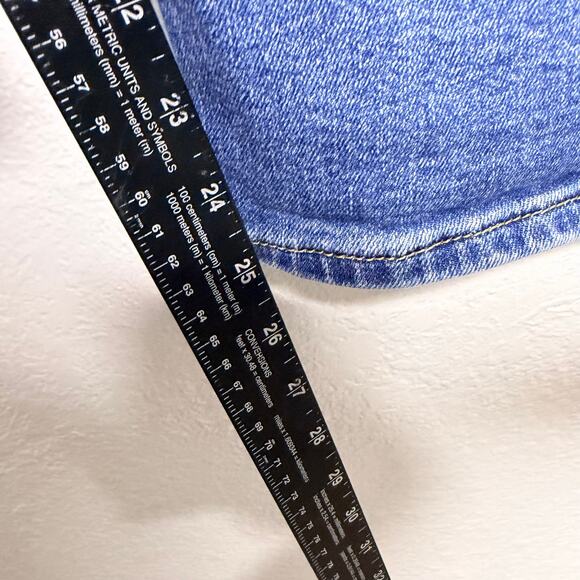 Levi's Womens Size 32 Ribcage Straight Ankle Medium Wash Denim Blue Casual - Picture 7 of 15